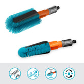 GARDENA Cleansystem Bike Brush, for cleaning bicycles, trailers etc